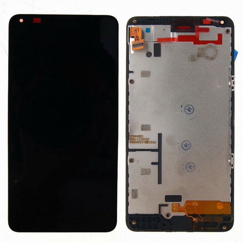 WeDone For Nokia Microsoft lumia 640 LCD Display Touch Screen Digitizer Glass Assembly and Bezel Frame Replacement with Tool Kit (Black)