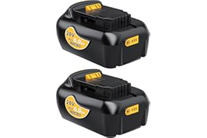 COOMYXIN Genuine Capacity 2 Pack 6Ah 20V Max Battery Replacement for Dewalt 20V Battery with USB and USB-C Charging Port, True Capacity Lithium ion Battery Compatible with All 20V Dewalt Cordless Tools