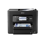Epson Workforce Pro WF-4830 Wireless All-in-One Printer, Auto 2-Sided Print Copy, Scan/Fax, 50-Page ADF, 500-sheet Paper Capacity, and 4.3" Color Touchscreen, Works with Alexa - Black