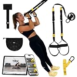 TRX GO Suspension Trainer, At Home, Portable Gym Workout, For Strength Training, Full Body Exercise Equipment