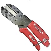 Ronan Multi-Cut Industrial Cutter – Heavy-Duty Blade for Plastic, Rubber, Wood, Leather & More – Replaceable Blades, Safety Lock, Ergonomic Grip, 3 Extra Blades Included