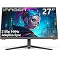 INNOCN 27 Inch Gaming Monitor 4K 144Hz HDR400 PC Computer Monitor G-Sync Compatible, 1MS, USB Type-C, HDMI, DisPlayPort, Height Adjustable Stand, VESA Mountable, Machine Black, 27G1V