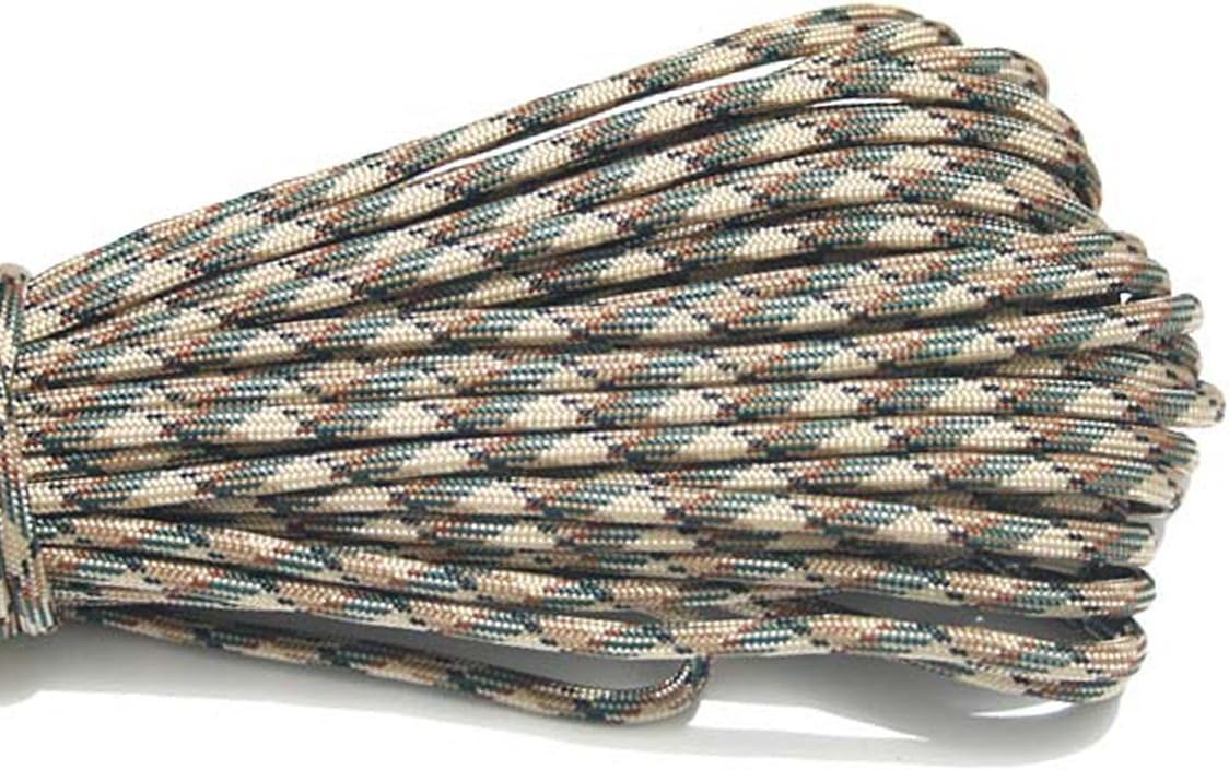 Yougle 550 Paracord Parachute Cord Lanyard Rope 7 Strands Cores Mil Spec Type III 100 Ft 4mm 80 Colors (C21-C40) Free Shipping