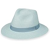 Wallaroo Hat Company Women’s Caroline Fedora Sun Hat – UV Sun Protection, Packable, Adjustable, Travel-Friendly, Medium Size