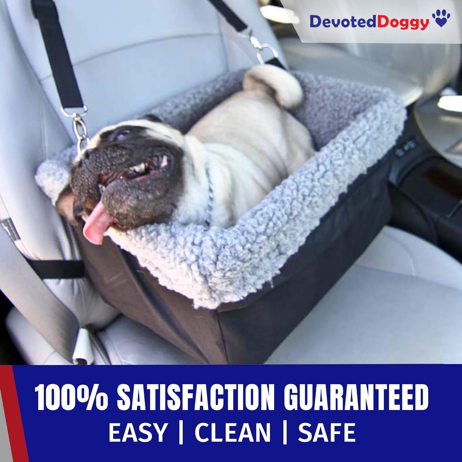 Devoted Doggy Deluxe Dog Booster Car Seat Premium Quality Metal Frame 784672872331 eBay