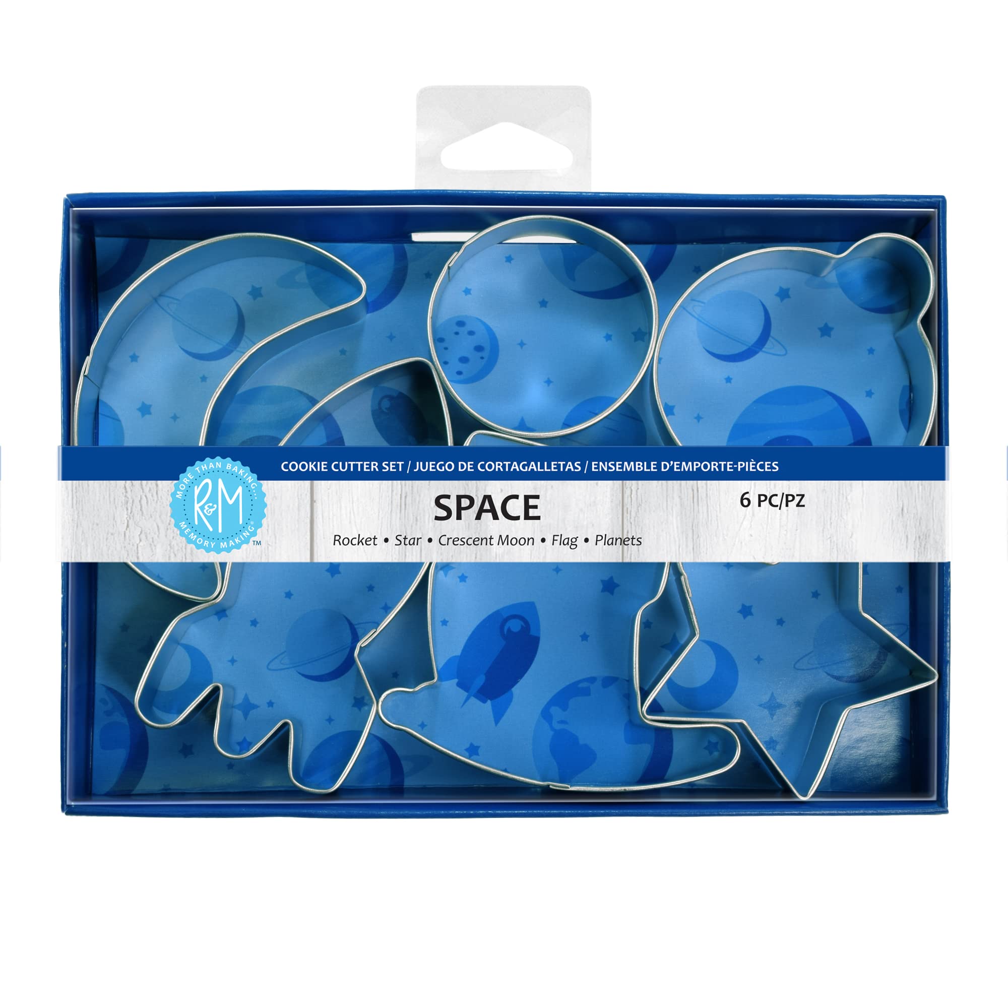 Anniversary House Space Tin-Plated Cookie Cutter Set