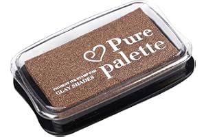 Fstaor Large Gold Ink Pad for Rubber Stamps, 4×2.6 inch Ink Pads Permanent for Paper Wood Fabric -Gold