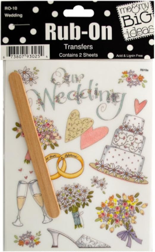 bulk buys Wedding RubOn Transfers Set of 144
