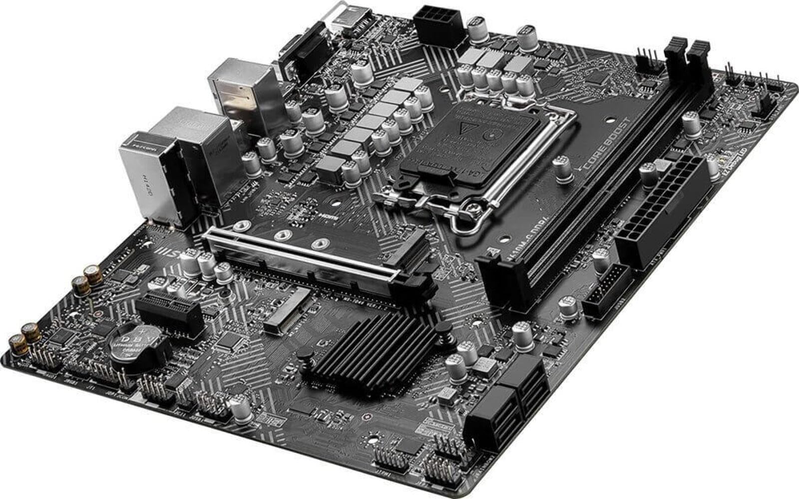 MSI PRO H610M-G DDR4 Motherboard (12th/13th/14th Gen Intel Core, LGA 1700 Socket, DDR4, PCIe 4, SATA 6Gb/s, 1Gbps LAN, M.2 Slots, USB 3.2, mATX)