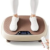 LEERCON Vibration Plate Exercise Machine for Lymphatic Drainage,330lbs | Suitable for Relieving Muscle Soreness and Joint Pain,Whole Body Vibration Machine for Home Office Gym