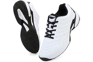BKWHDAY Pickleball Shoes Men Tennis Court Sneakers Indoor Outdoor Breathable Athletic Sports Lightweight Non Slip