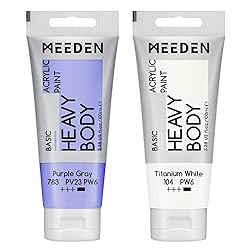 MEEDEN Acrylic Paint Purple Gray: Bundled with