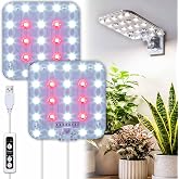 DOMMIA Under Shelf Grow Light & Wall Mount, Auto Timer, Dimmable, Adapter | Full Spectrum LED Plant Light for Shelves/Cabinet