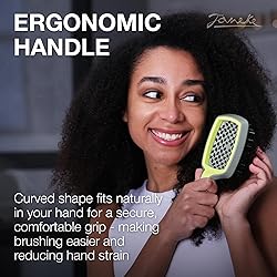 Janeke Curvy Hair Brush with Ergonomic Handle