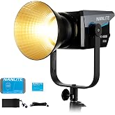 NANLITE FC-300B 350w LED Video Light | CRI 96+ 2,700K-6,500K Bi-Color Photography Light with Bowens Mount, App Control Filmaking,Portrait,YouTube Content Creation