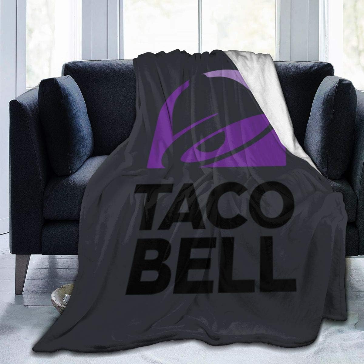 Xcxgsfam Taco Bell Logo Cozy Fleece Blanket Bed Linen