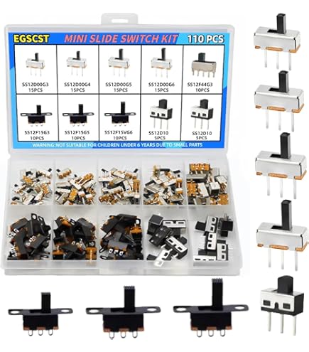 Amazon.com: HEXEH Toggle switches 5Pcs Paddle Switch T80-R