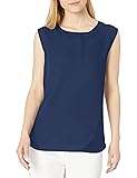 Anne Klein womens Uneck Shell Blouse, Distant