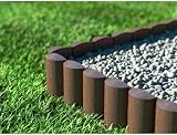 SolaDirect Green Lawn Edging Palisade 2.5m Ground Stakes PP Fence Border view 7