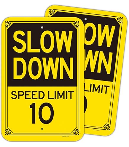 Panneau « Slow Down Cat Crossing » - 20 X 30 Cm - Antirouille - En