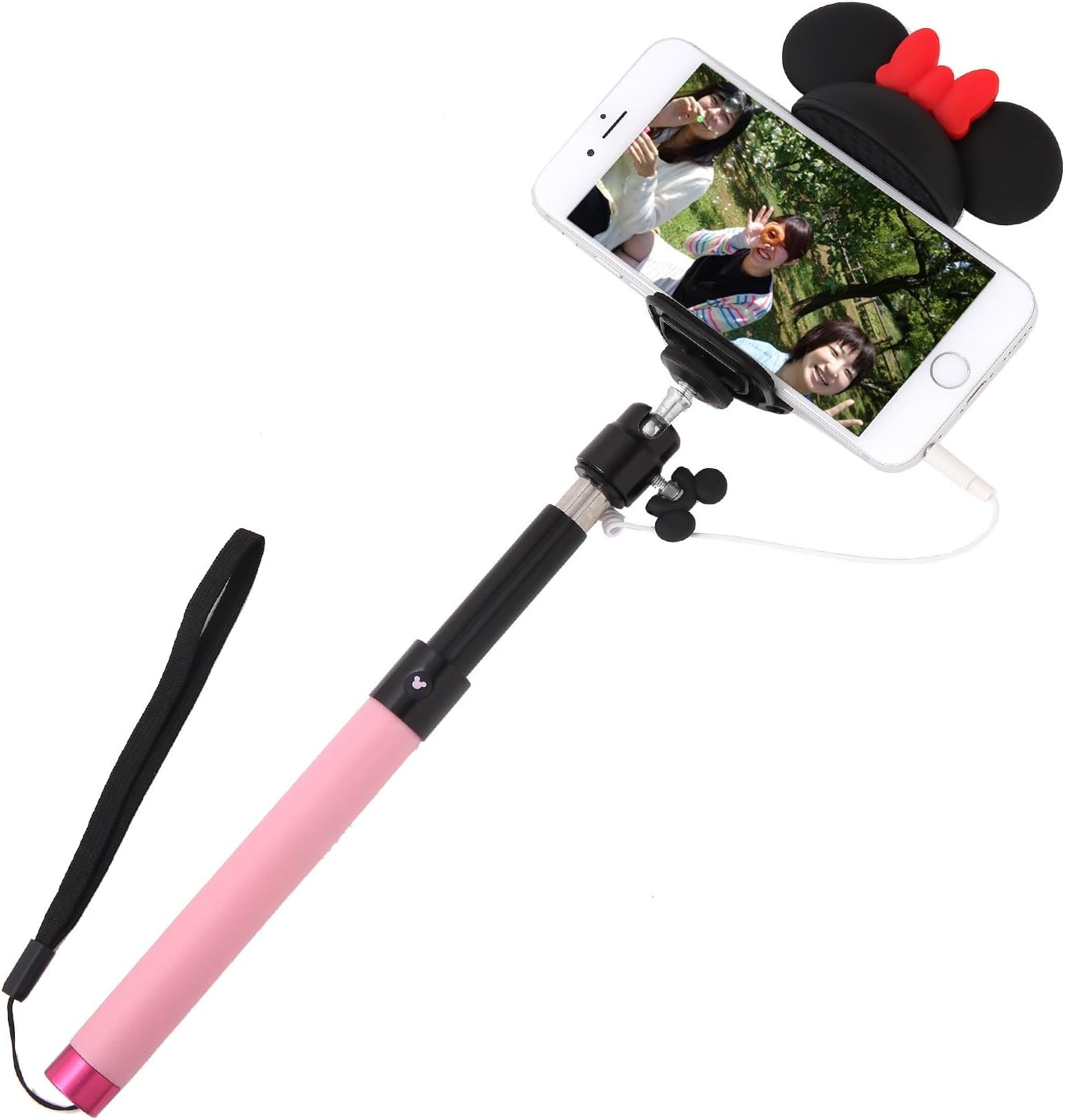ディズニー キャラクター セルカ棒 自撮り棒 Selfie Stick 有線 セルフィースティック Iphone ミニー 家電 カメラ オンライン通販 Amazon