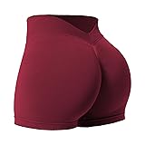 YEOREO Workout Scrunch Shorts Women V Back Gym