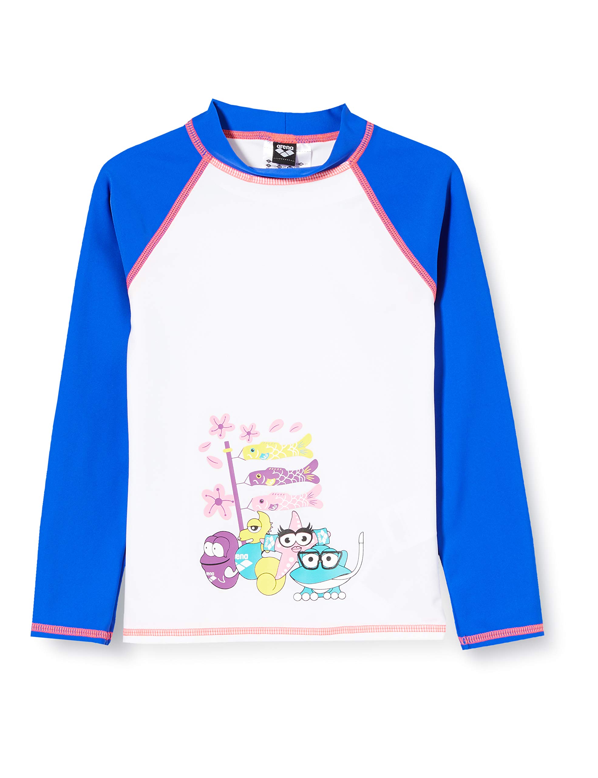 ARENA T- Girls' Long Sleeve Awt Shirt with UV Protection, boys, 003089, multicolored, FR : XS (Taille Fabricant : 2-3)