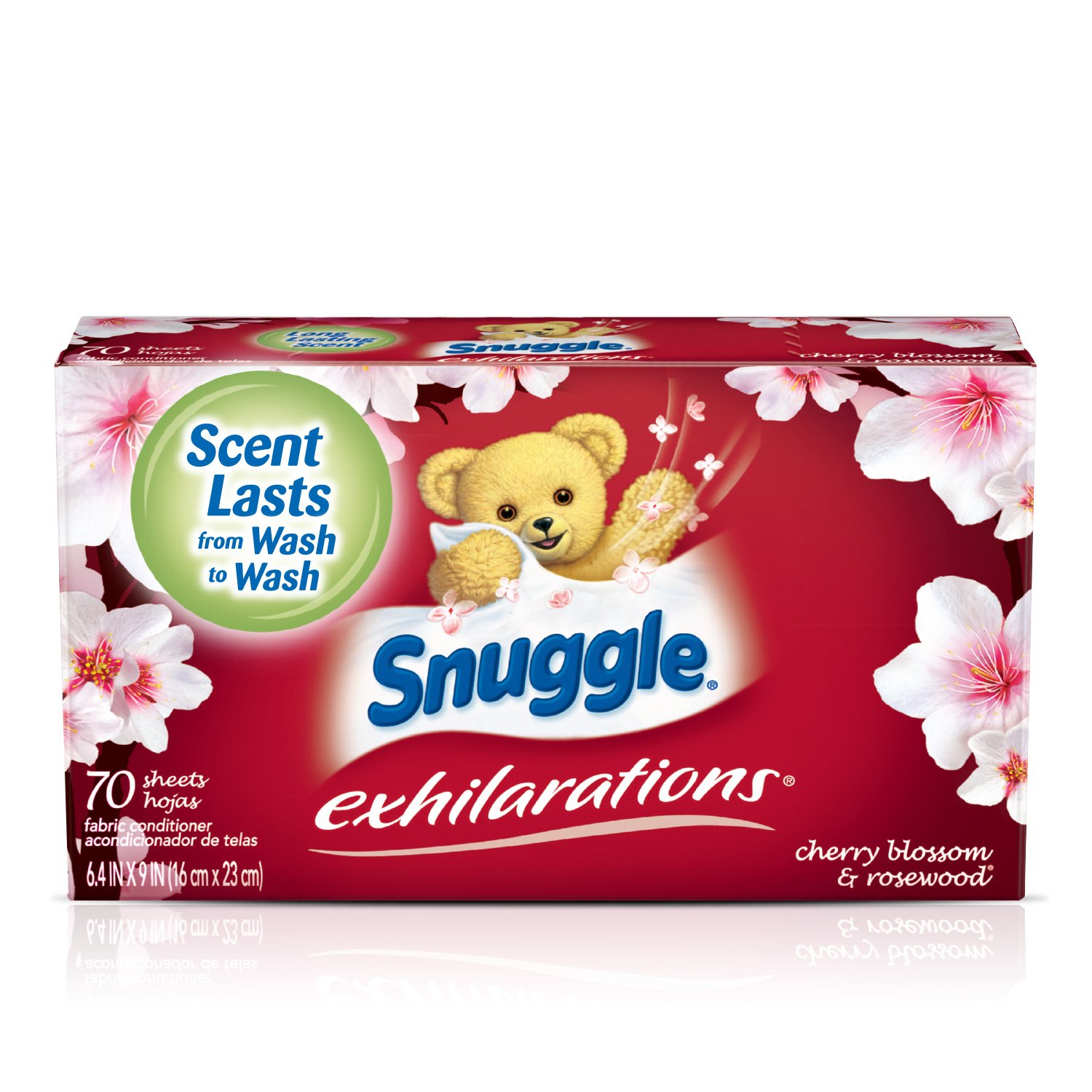 70 Laundry Fabric Softener Dryer Sheets Cherry Blossom Rosewood Scent