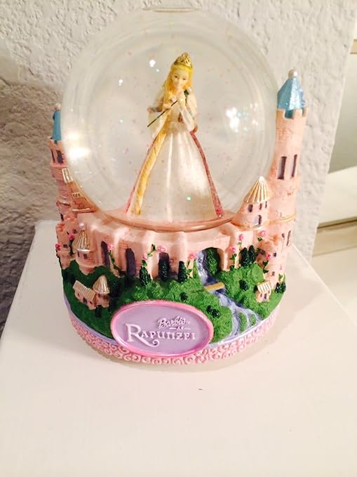 Barbie As Rapunzel Musical Snow Globe Amazon.in Toys & Games