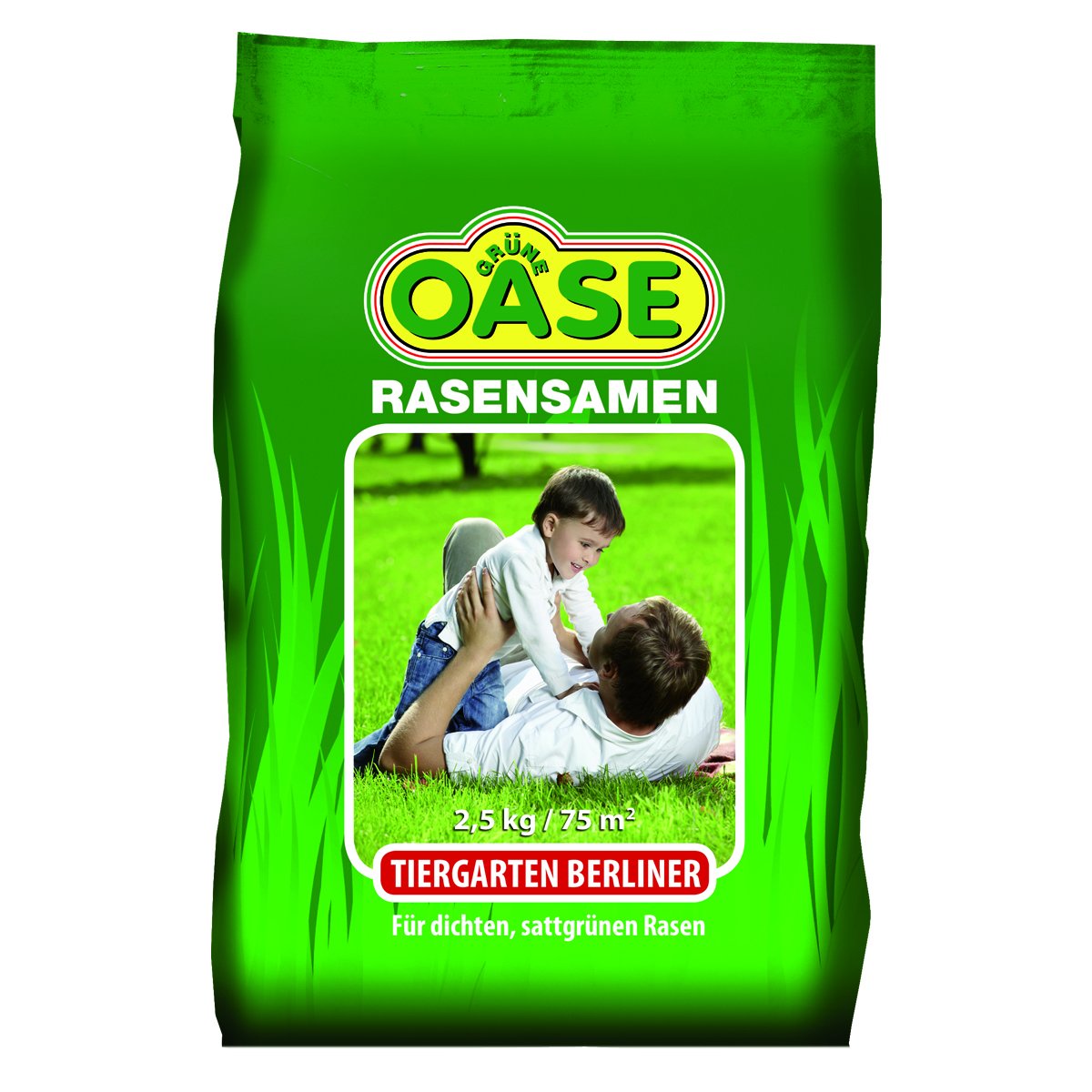 Grüne Oase Rasensamen GO100 Tiergarten Berliner 2,5 kg, grün Amazon