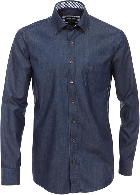 CASAMODA Chemise d'affaires unie Comfort Fit, bleu foncé, 41