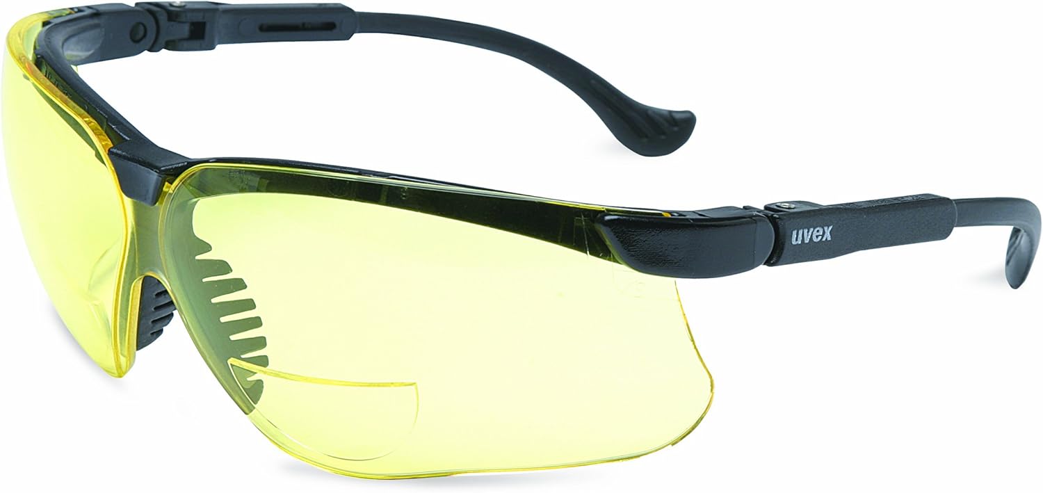Uvex S3766 Genesis Reading Magnifiers Safety Eyewear +11/2, Black