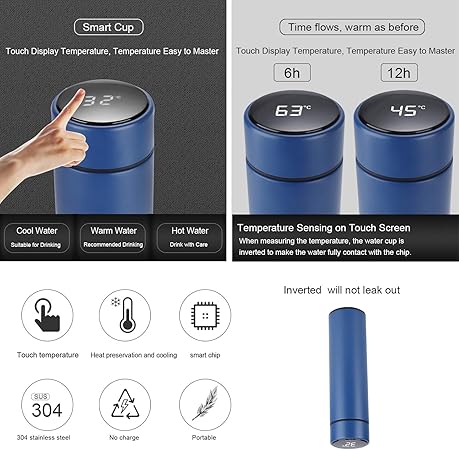 thermos flask with temperature gauge