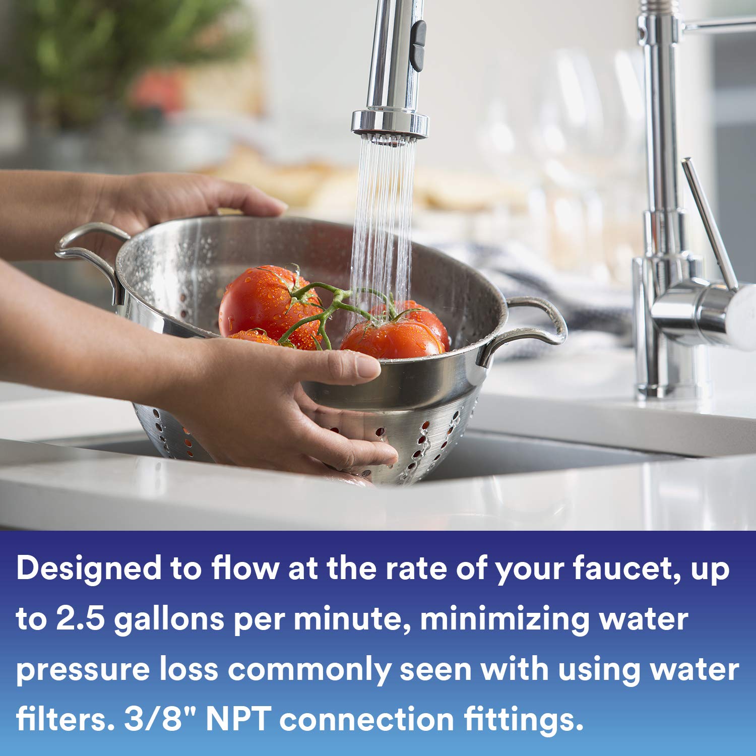 3M Aqua-Pure Under Sink Full Flow Drinking Water Filter System 3MFF100, Sanitary Quick Change, Reduces Particulates, Chlorine Taste and Odor, Cysts, Lead, Select VOCs: Industrial & Scientific