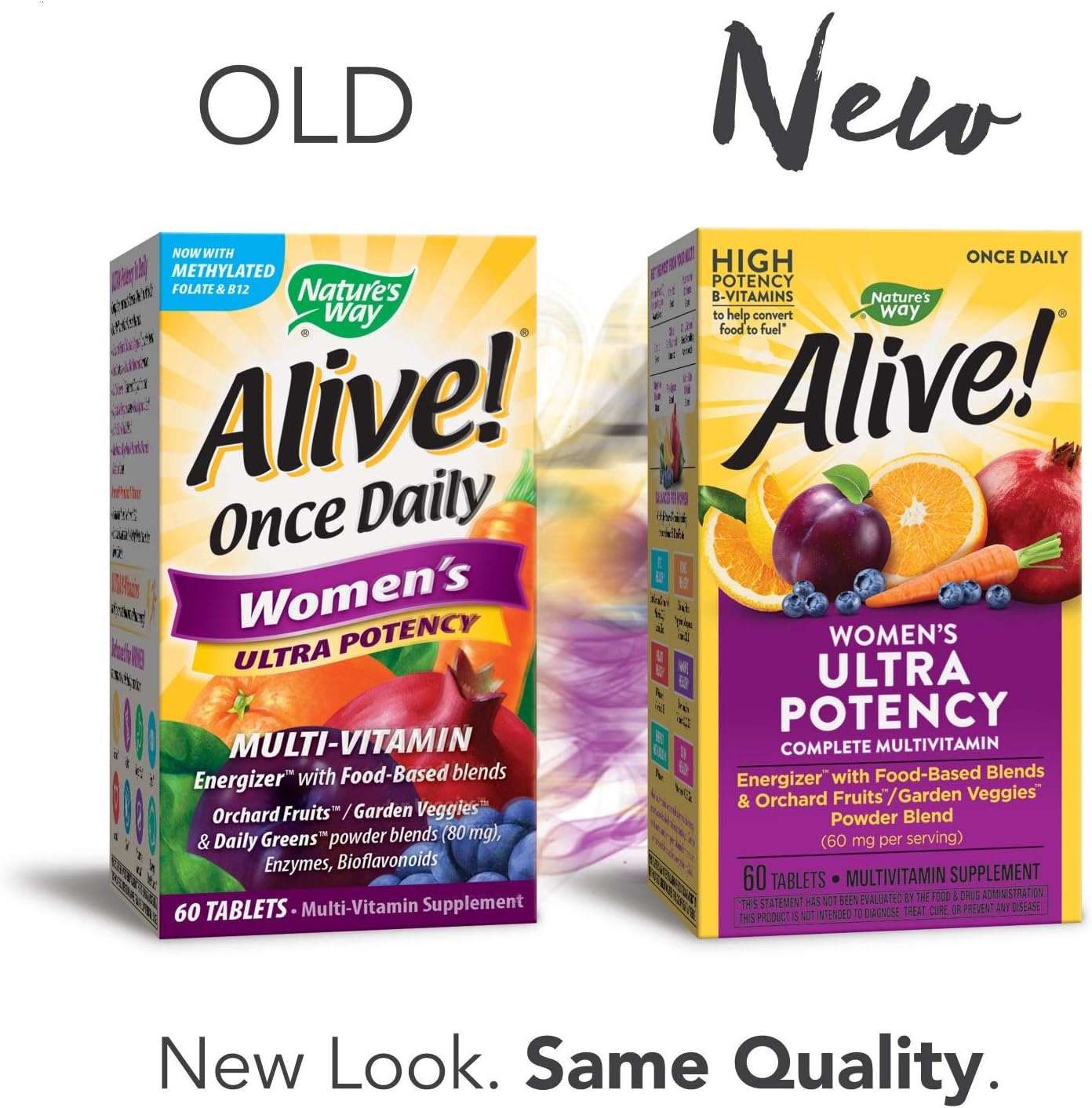 Nature’s Way Alive! Women’s Ultra Potency Complete Multivitamin, High Potency B-Vitamins, 60 Tablets: Health & Personal Care