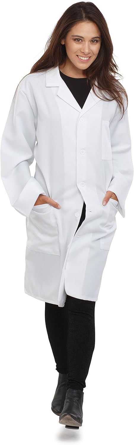 Dress Up America Lab Coat - Doctor's Lab Coat for Men and Women, 3/4 Length, Lightweight Quality Material: Clothing