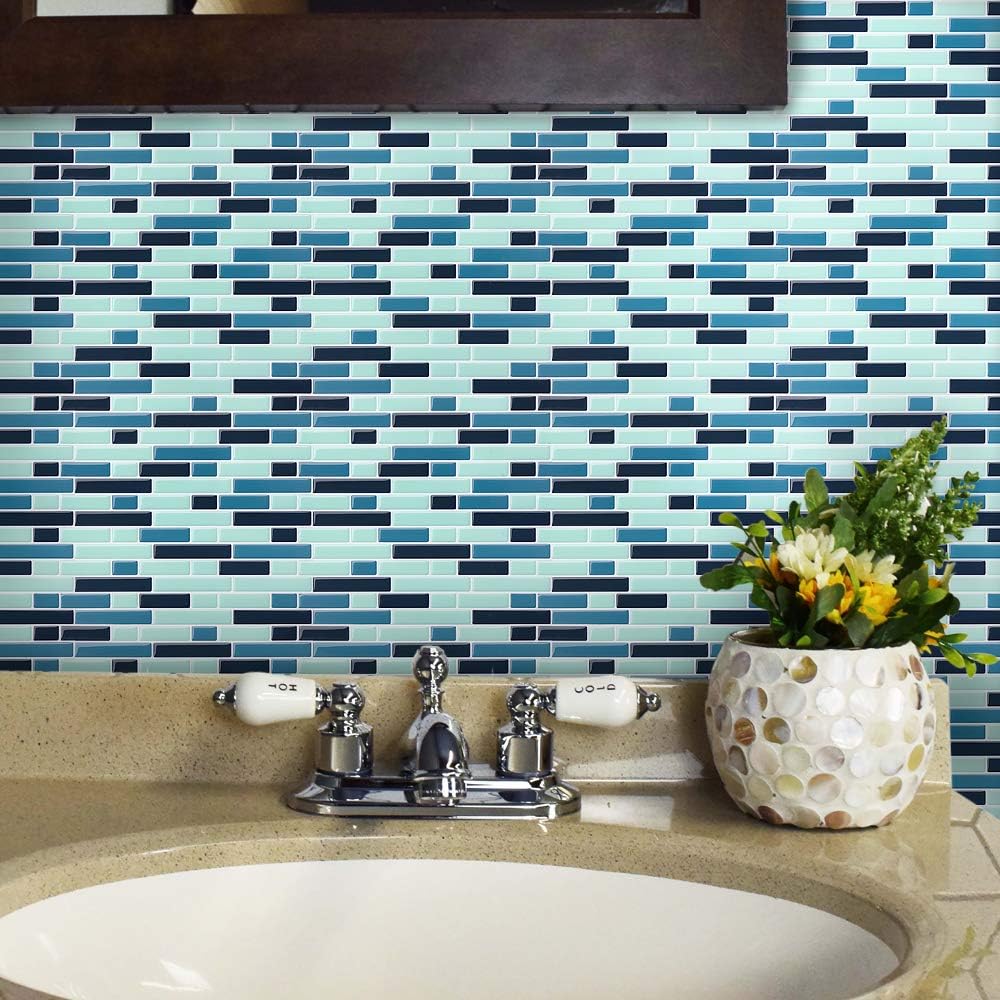 4 Piezas Pegatinas de Baldosas 28X25cm 3D Auto-Adhesivo Pegatinas de