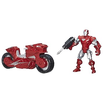 Marvel Super Hero Mashers Iron Man Figure with Hotshot Hot Rod Vehicle