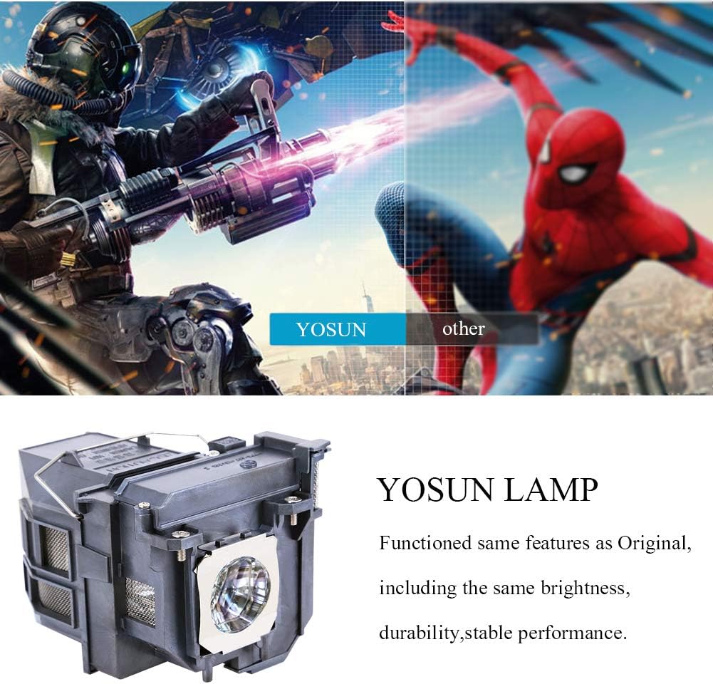 YOSUN V13H010L79 / V13H010L80 Projector Lamp Bulb for Epson ELPLP79 ELPLP80 BrightLink pro 585Wi 595Wi 1420wi 1430wi eb-575wi eb-585w powerlite 570 575w 580 585w Replacement Projector Lamp Bulb: Home Improvement
