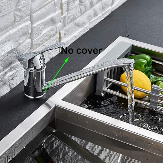 Grifo de cocina cromado Montado en la cubierta Manija única Grifo