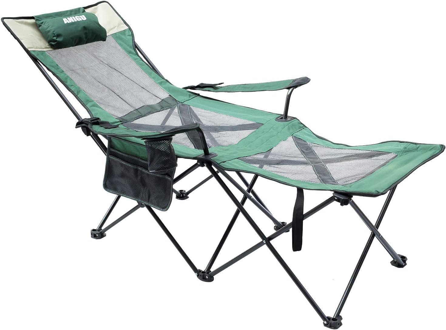 portable chair with footrest