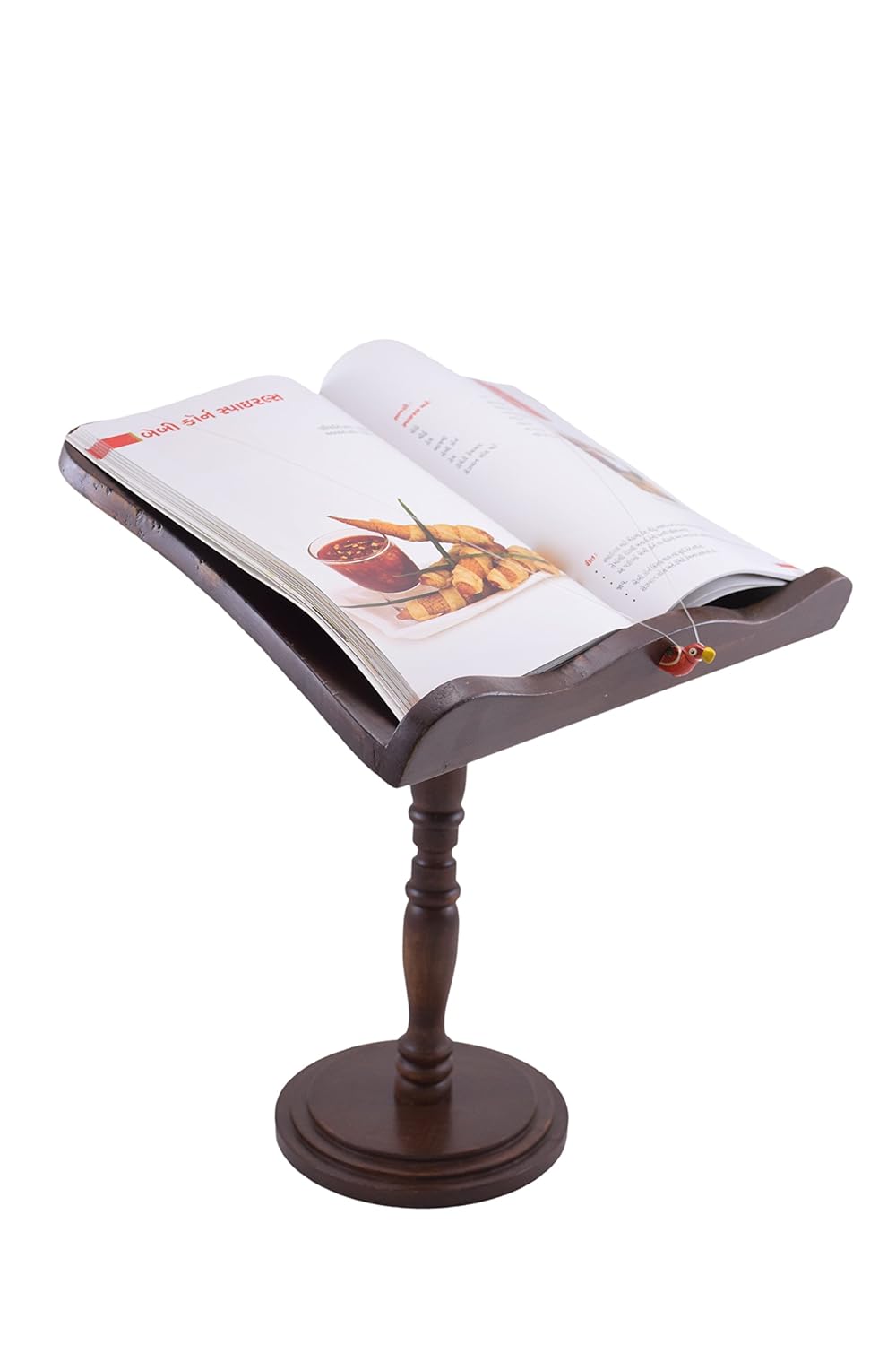 Curiofact Wooden Reading Rest Cook Book Stand Holder Music Score