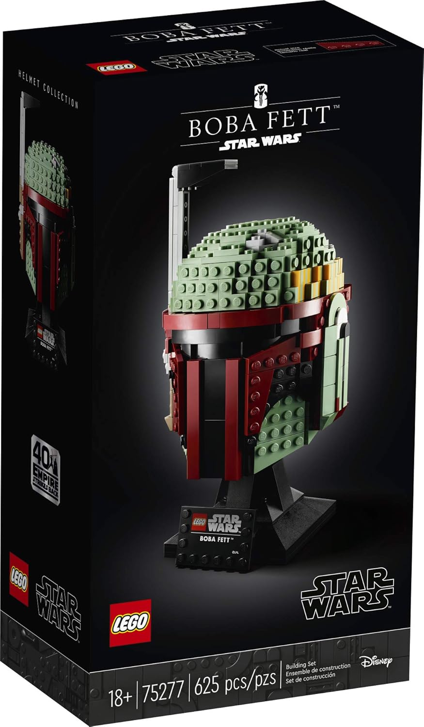 LEGO Star Wars Boba Fett Helmet 75277 Building Kit, Cool, Collectible Star Wars Character Building Set, New 2020 (625 Pieces): Toys & Games