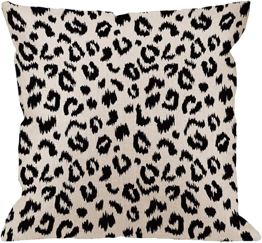 leopard print lumbar pillow