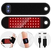 GloThera Rechargeable Cordless Red Light Therapy Wrist Wrap for Hand, Wrist, Finger, and Joint Discomfort, Ideal for Office Workers and Sports Enthusiasts