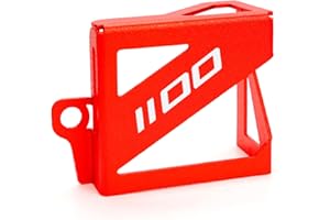 ZYAKOMO Compatible with Africa Twin CRF1100L DCT CRF 1100L Adventure Sports ES 2019-2023 2024 2025 CNC Motorcycle Rear Brake Fluid Reservoir Cover Guard (Red)