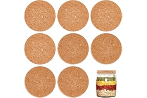OLYCRAFT 8 Pcs Large Wooden Corks Tapered Plugs Lids - 3.13.4 inch Wine Bottle Stoppers for Kitchen, Wedding, Canning