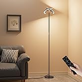 PreeOtti Floor Lamps for Living Room, 40W/2400LM Rotatable LED Floor Lamp with Touch & Remote Control, 70" Tall Standing Lamp Stepless Dimmable, Modern Torchiere Corner Lamp for Bedroom, Office