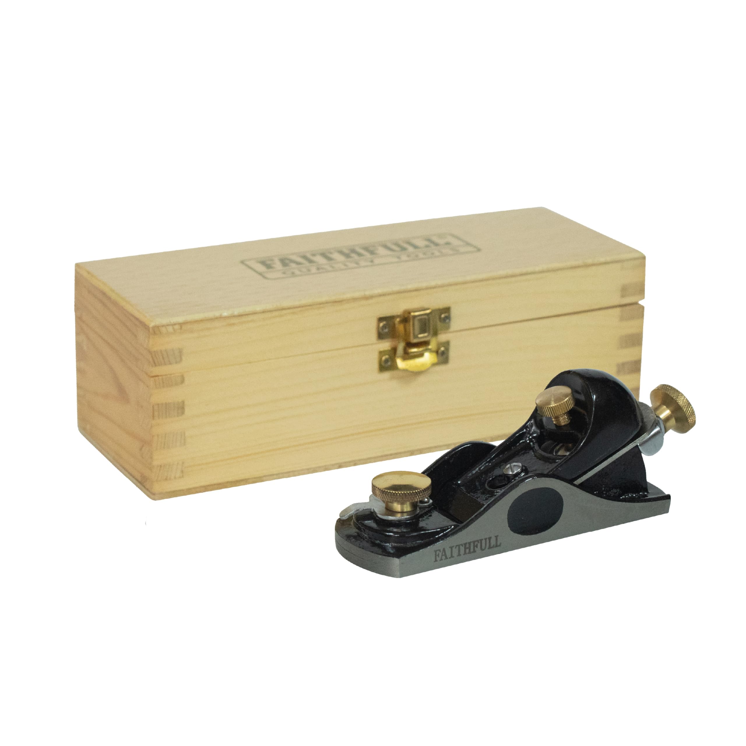 Faithfull FAIPLANE912-TB 9.1/2-inch Block Plane in Wooden Box