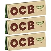 OCB - Organic 1 1/4" Rolling Papers - 3 Booklets with 50 Leaves per Booklet